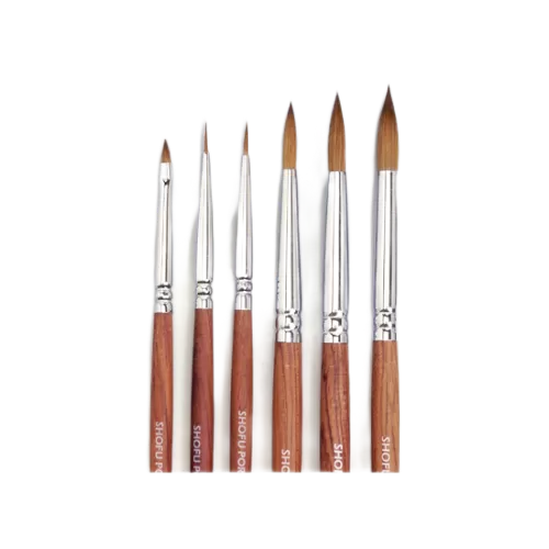    SHOFU Porcelain Brush Set /     6 .